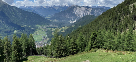 Blick in das Ötztal bei Sölden
