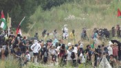 Manifestation contre l' A69 5 juillet 2025 dans le Tarn chateau de Scopont
